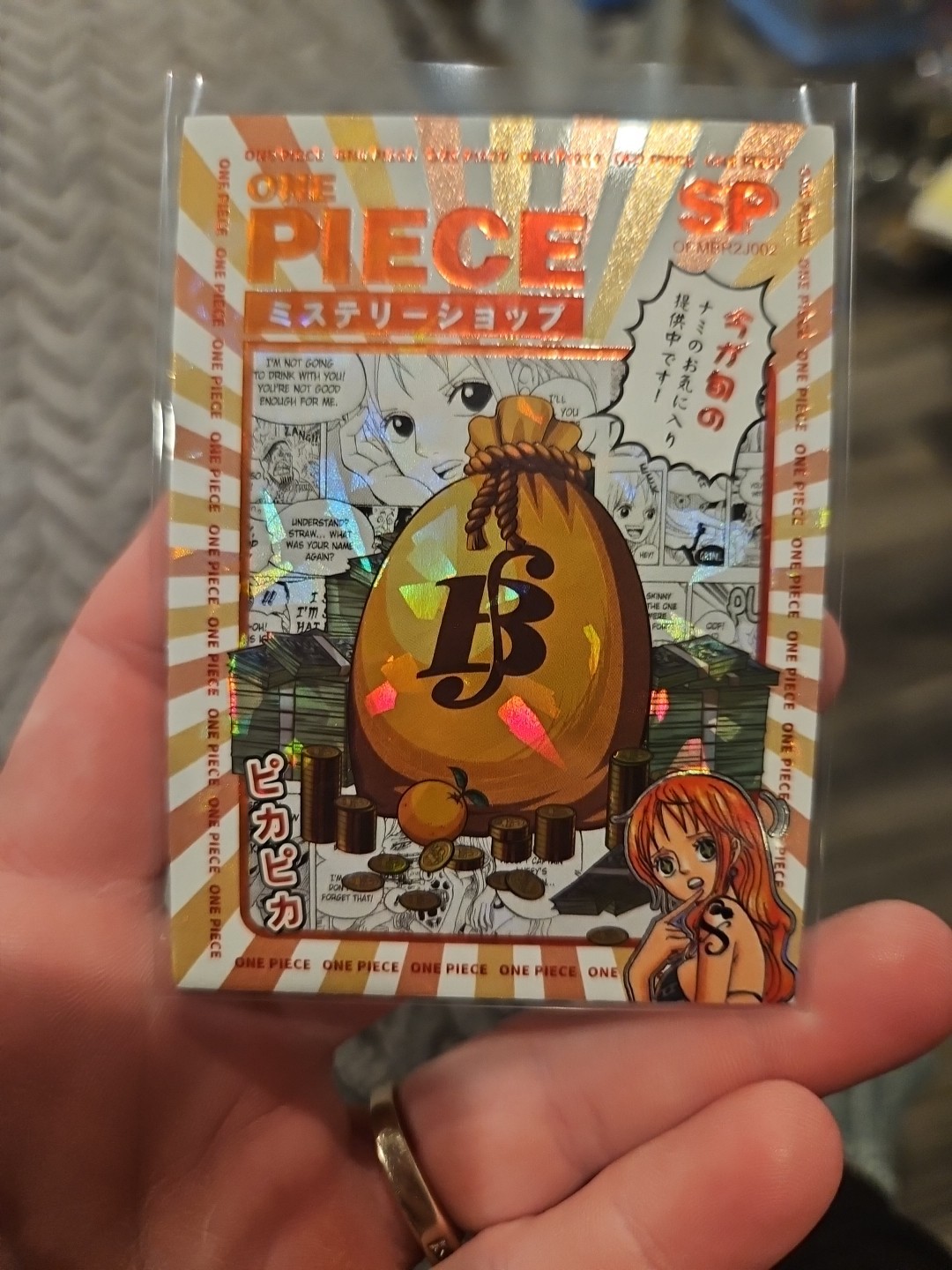 Nami Magna Anime One Piece Collectible Thick Card Foil Holo OPMBR2J002