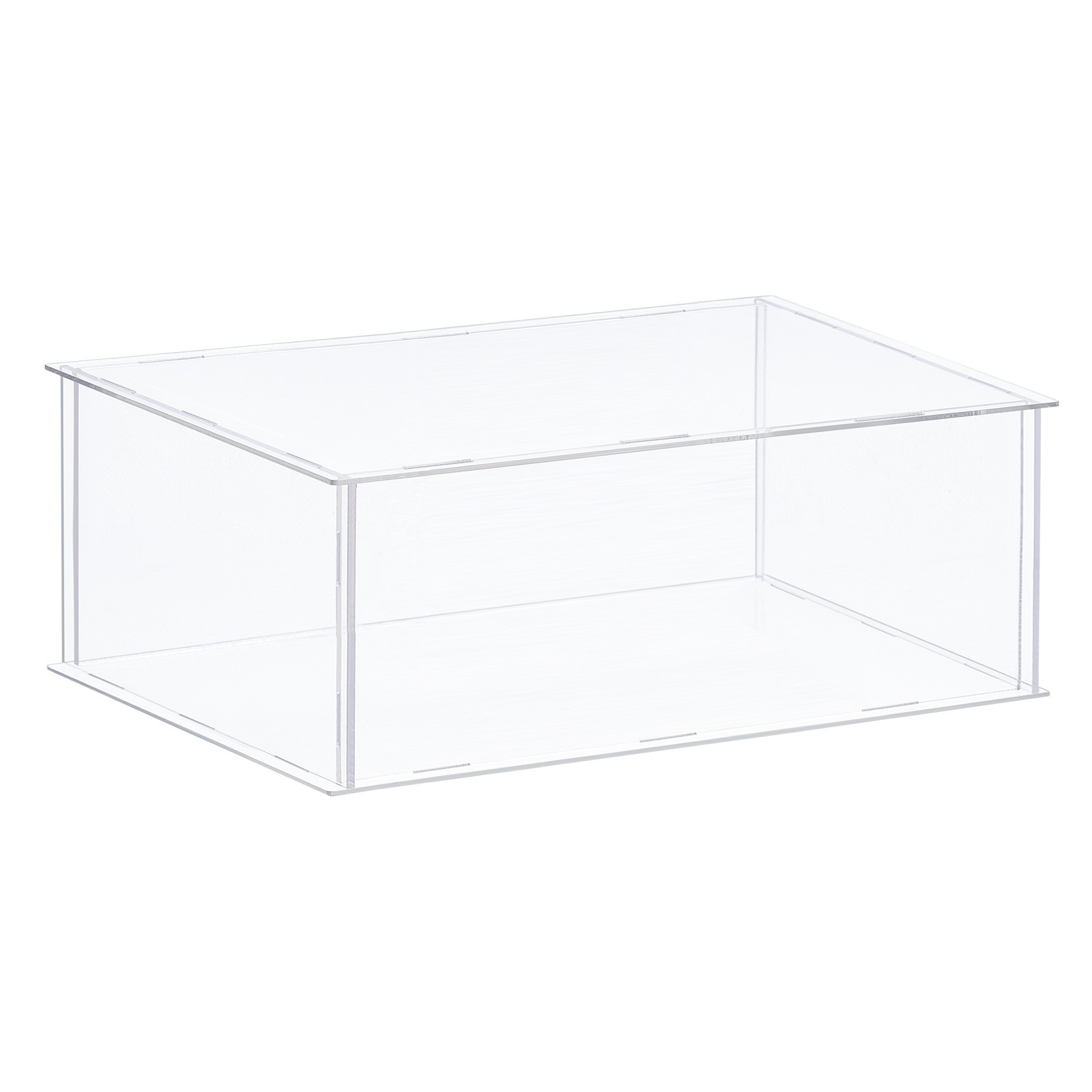 Acrylic Display Case Plastic Box Cube Storage Box Transparent 36x36x15.5cm