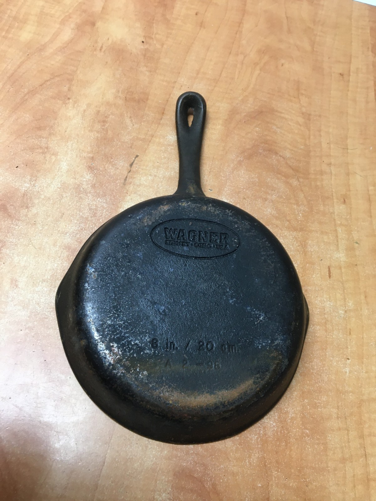 Vintage Wagner Sydney Ohio USA 8″ 20cm A2-98 Skillet Frying Pan