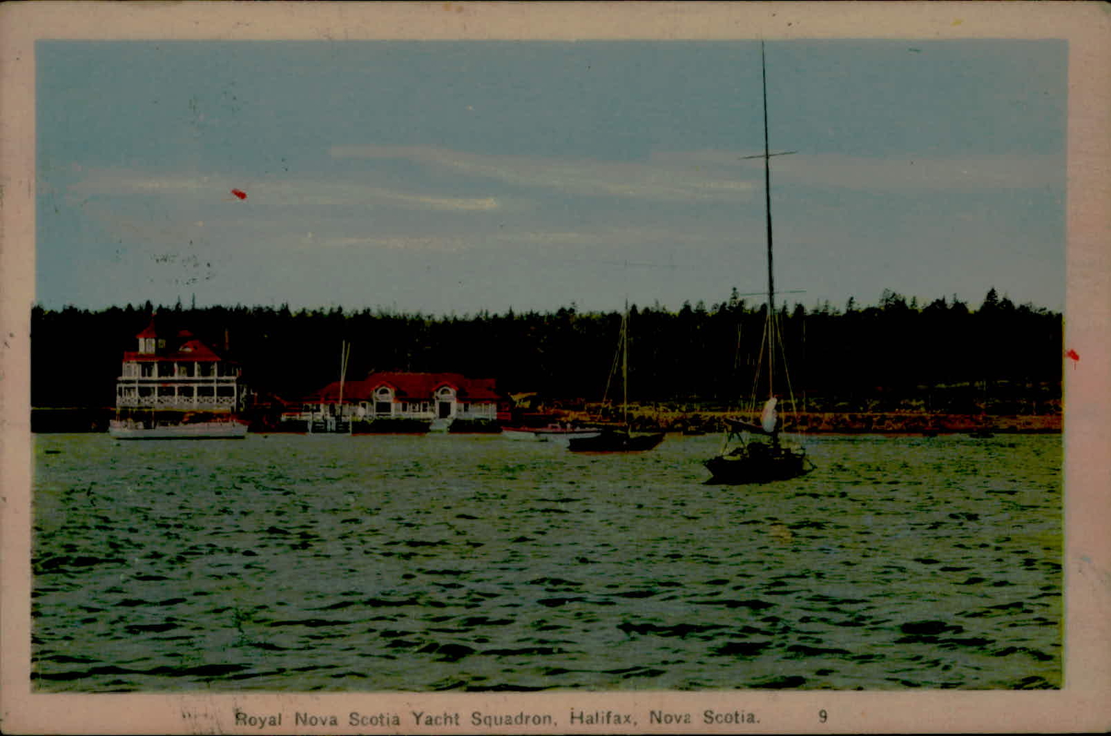 Postcard: Royal Nova Scotia Yacht Squadron, Halifax, Nova Scotia.