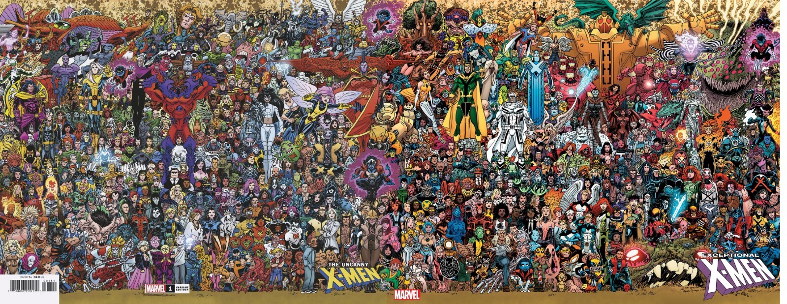 Uncanny X-Men #1 Exceptional X-Men #1 Wraparound Connecting Set PRESALE 9/4/24
