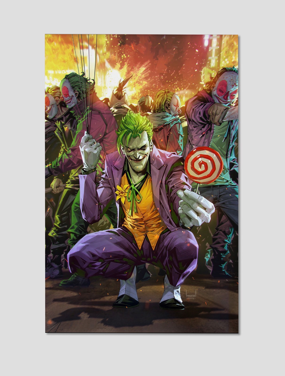 Joker Batman Villain DC Comics Art Print Poster Wall Decor Collectible 11×17
