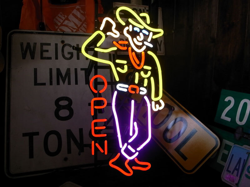 Cowboy Open 24″x16″ Neon Sign Lamp Light Hanging Nightlight Business Beer EY