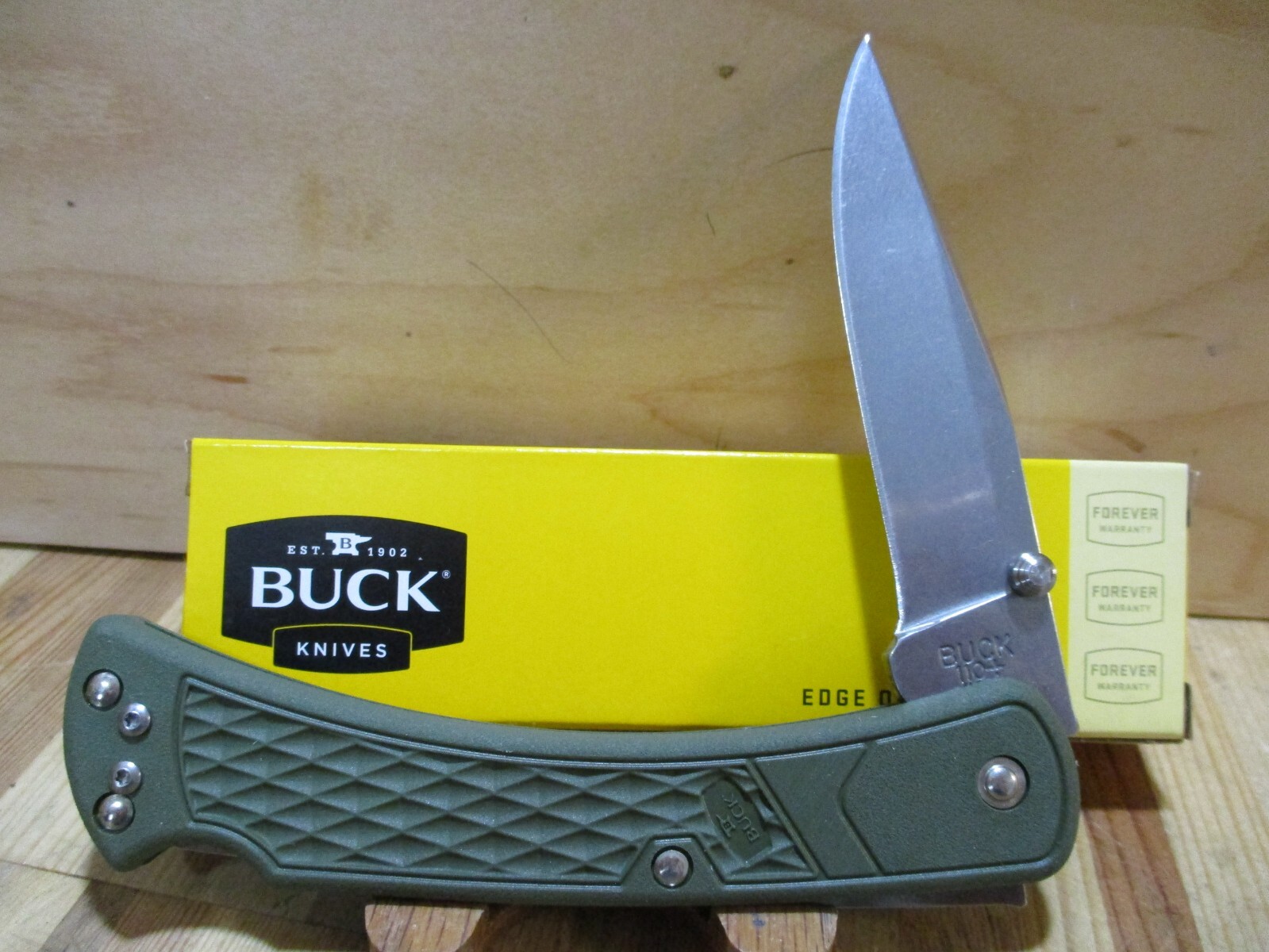 NIB – Buck 110 Slim Select Folding Pocket Knife In Dark Green – 12695