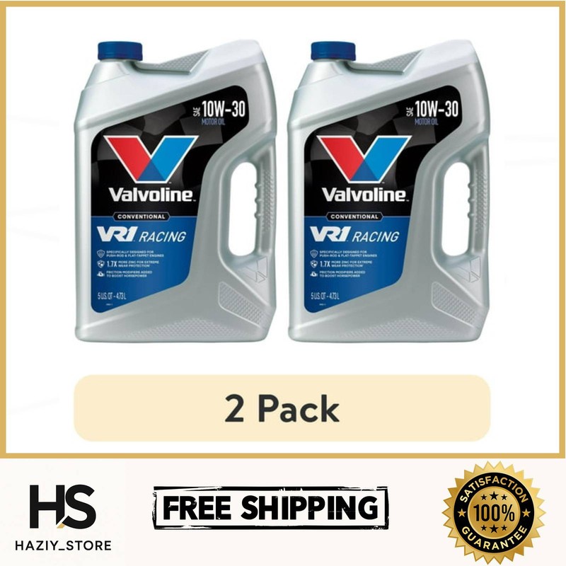 Valvoline VR1 Racing 10W-30 Motor Oil 5 Qt Synthetic Performance
