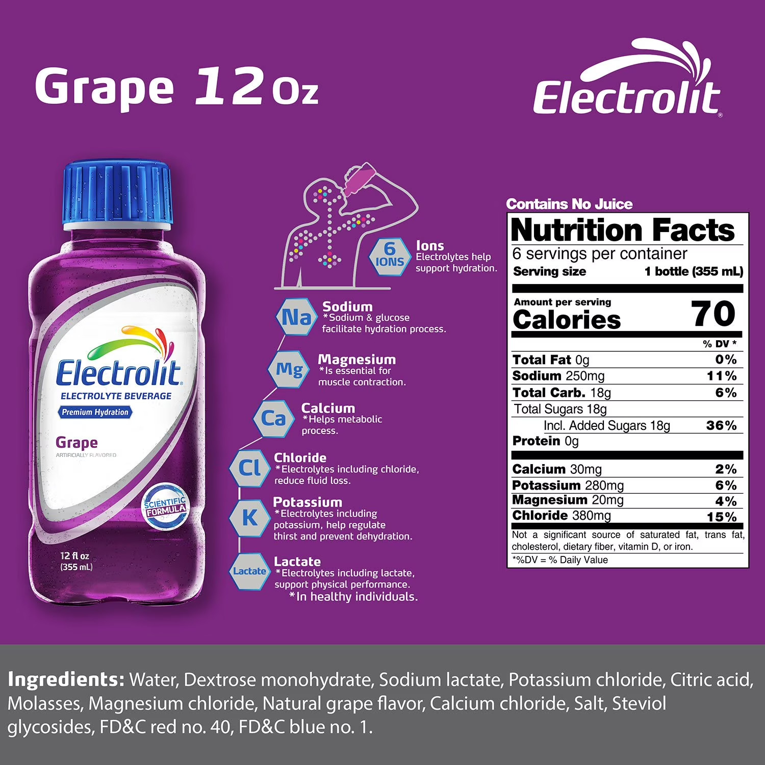 Electrolit Premium Hydration Variety Pack – 12 oz Bottles (15 Pack)