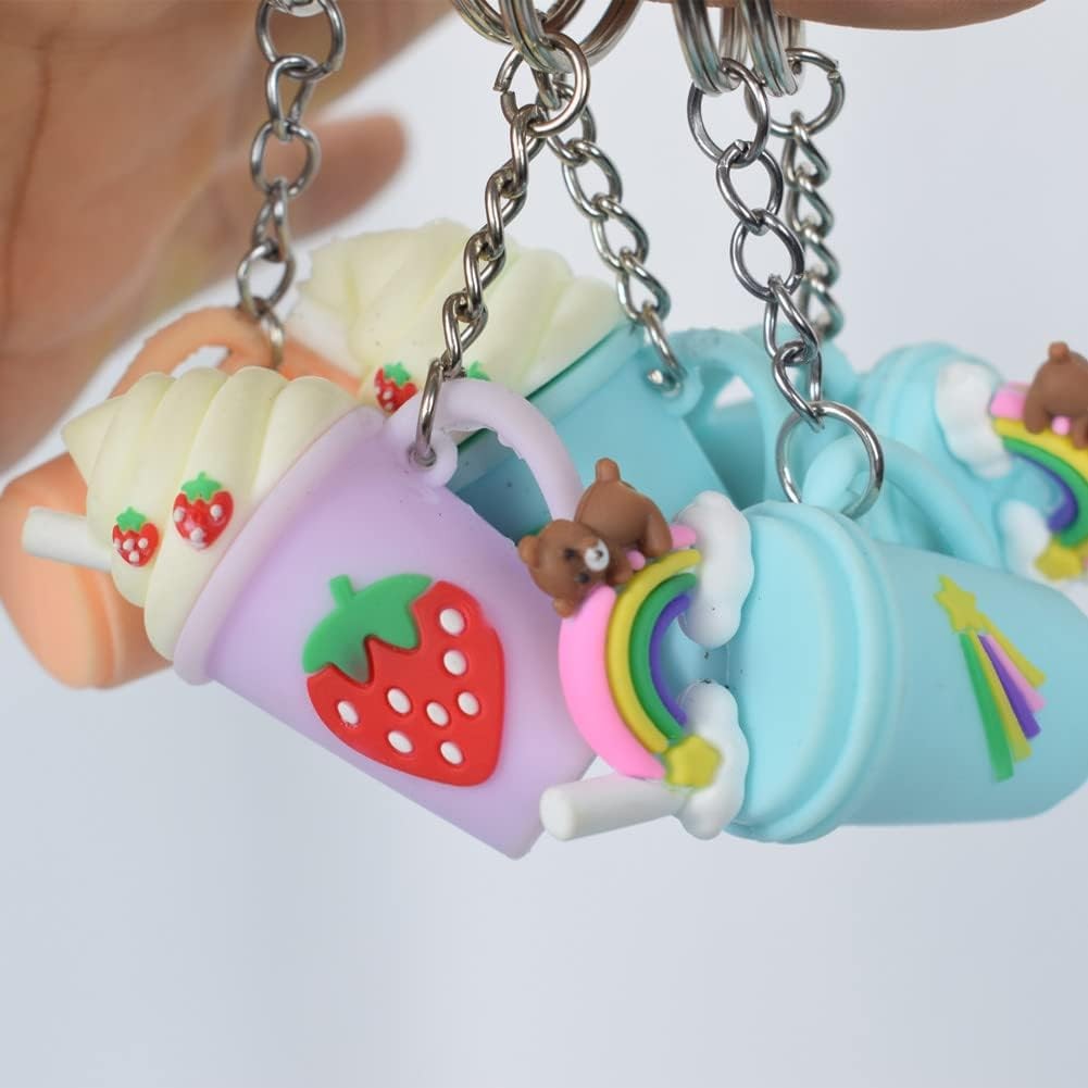 50 PCS Bulk Keychains Set Split Keychains Rings With Chain 1 Inch Key Rings NEW