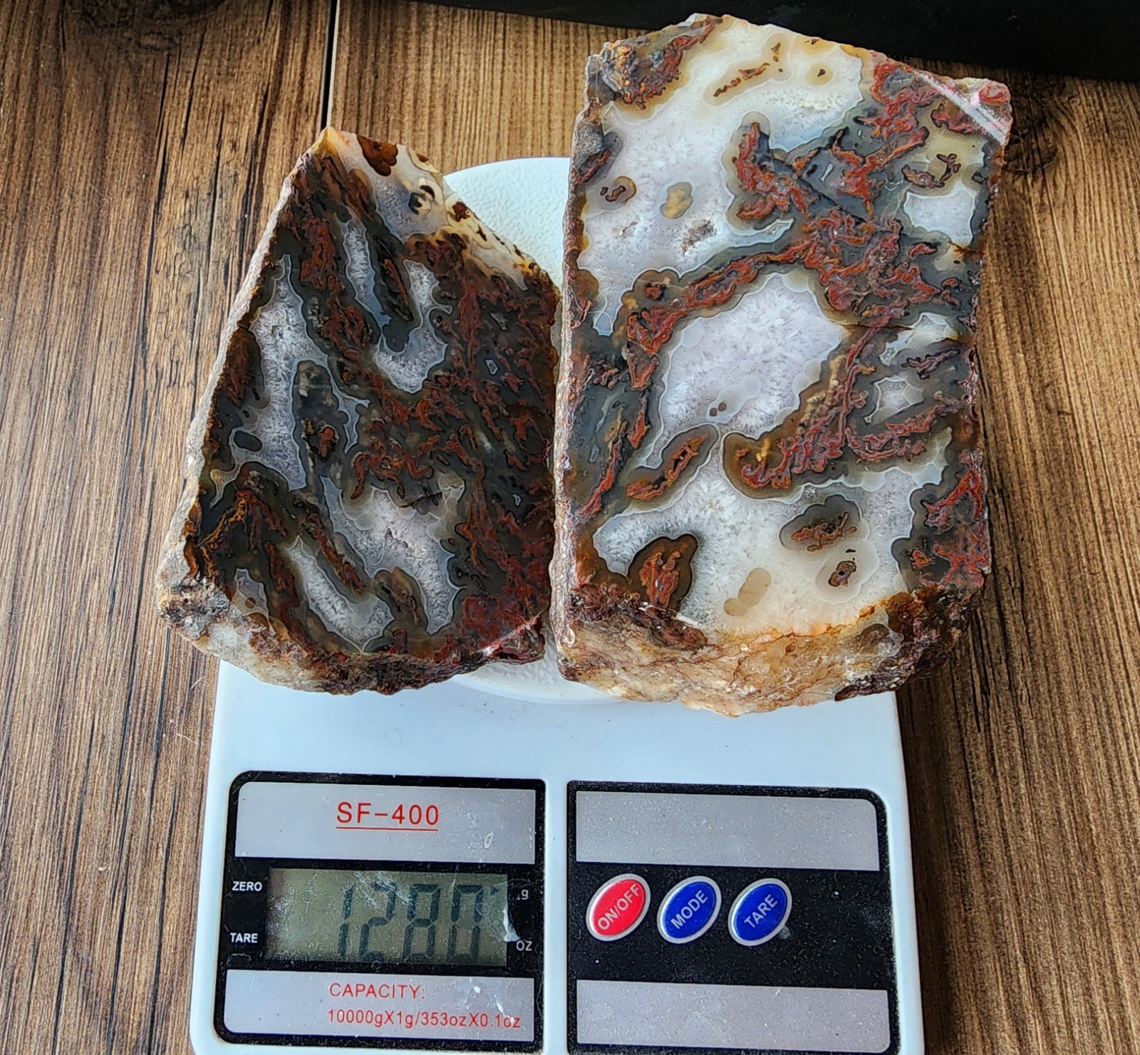 2.8 lbs (1.28 kg) Collectible Plume Agate, Unpolished Crystal Agate, Achate