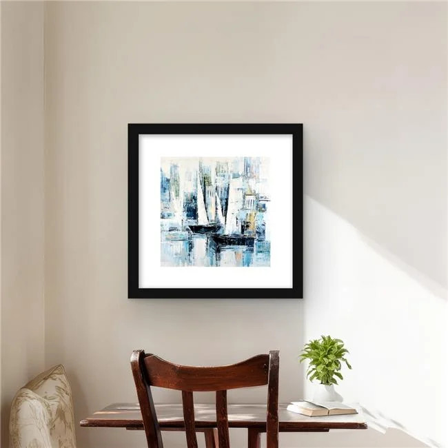 Begin Home Decor C1FM1616G1H3D1 16 x 16 in. Industrial Style Boats – Shapes W…