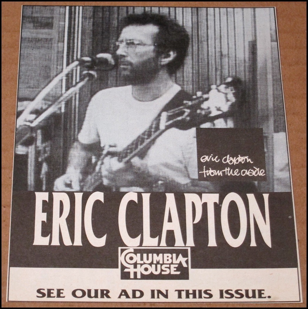 1994 Eric Clapton From the Cradle Print Ad Album Advert Clipping 4.25″x5.25″