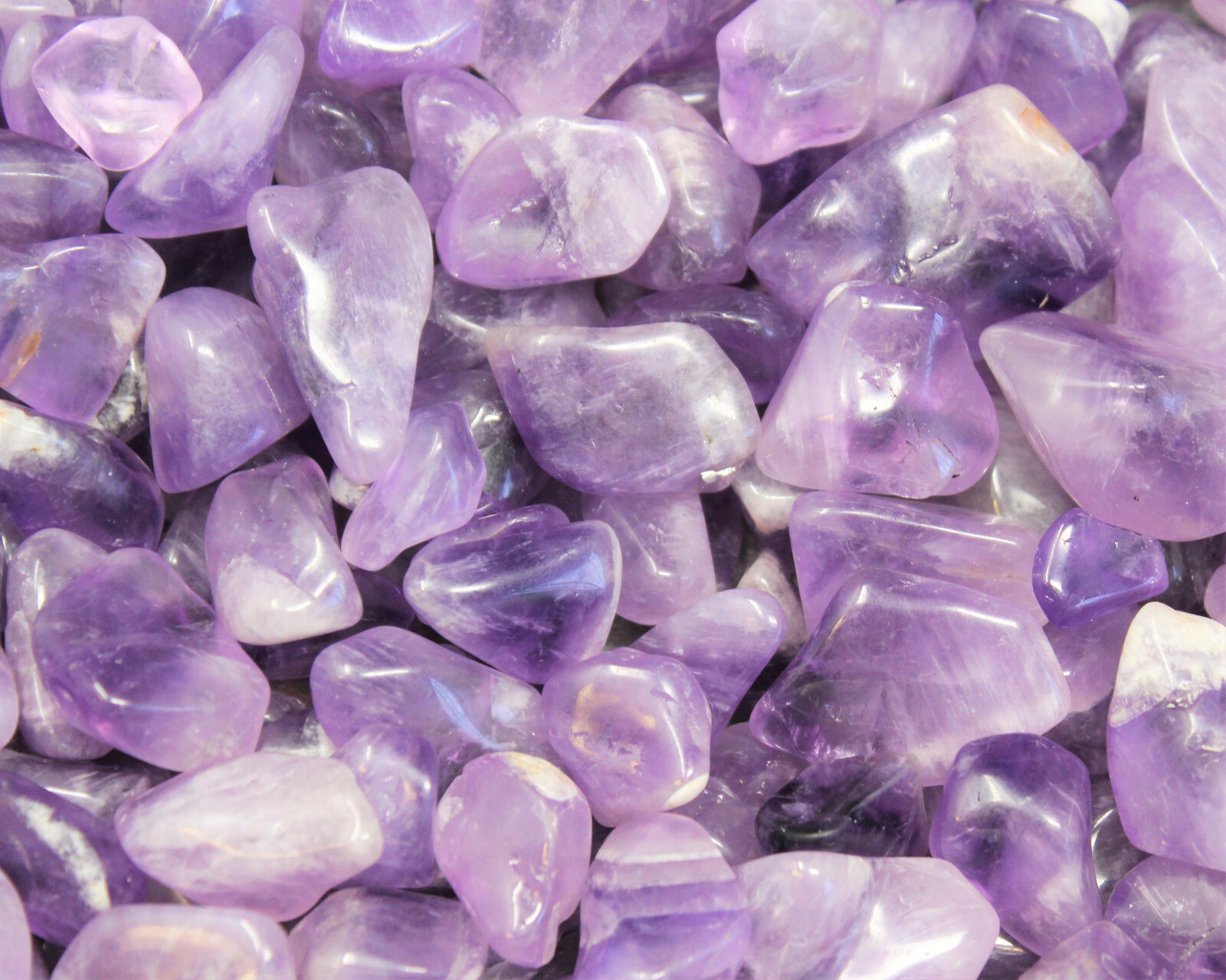 Tumbled Amethyst 1/2 lb Lot Crystal Healing Reiki Chakra Tumble Gemstone 8 oz