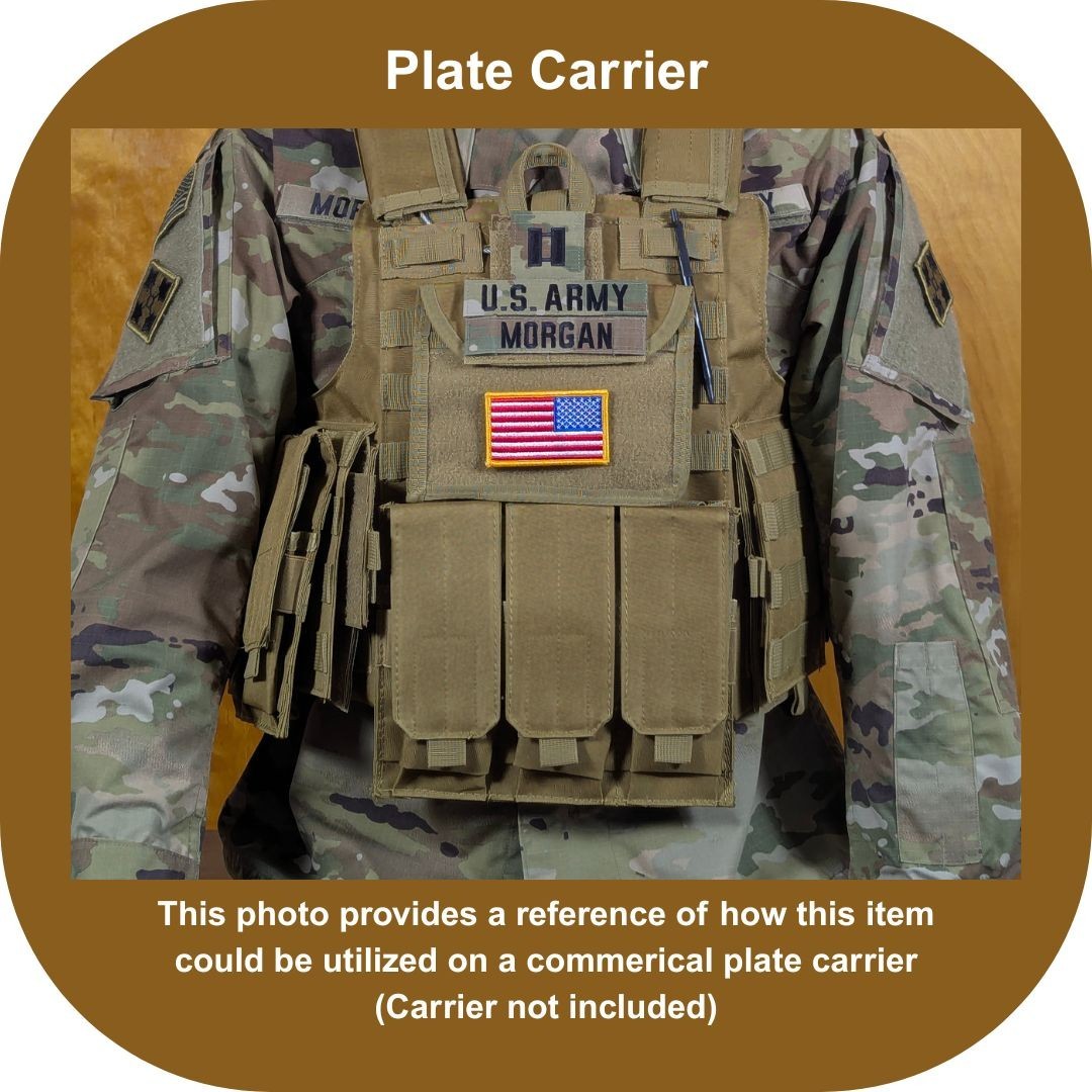 Reverse American Flag Patch Full Color; Army Combat Uniform (ACU); Hook Fastener