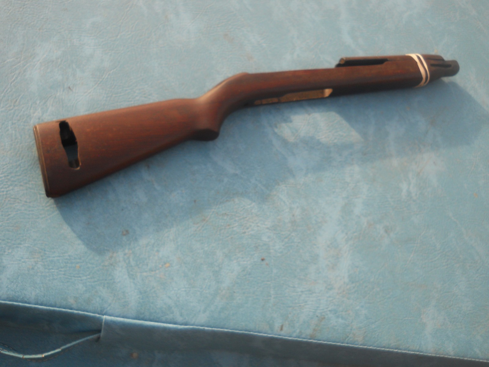 WWII M1 Carbine SAGINAW Type III Oval Cut low Wood Stock SG stamp Original M-1