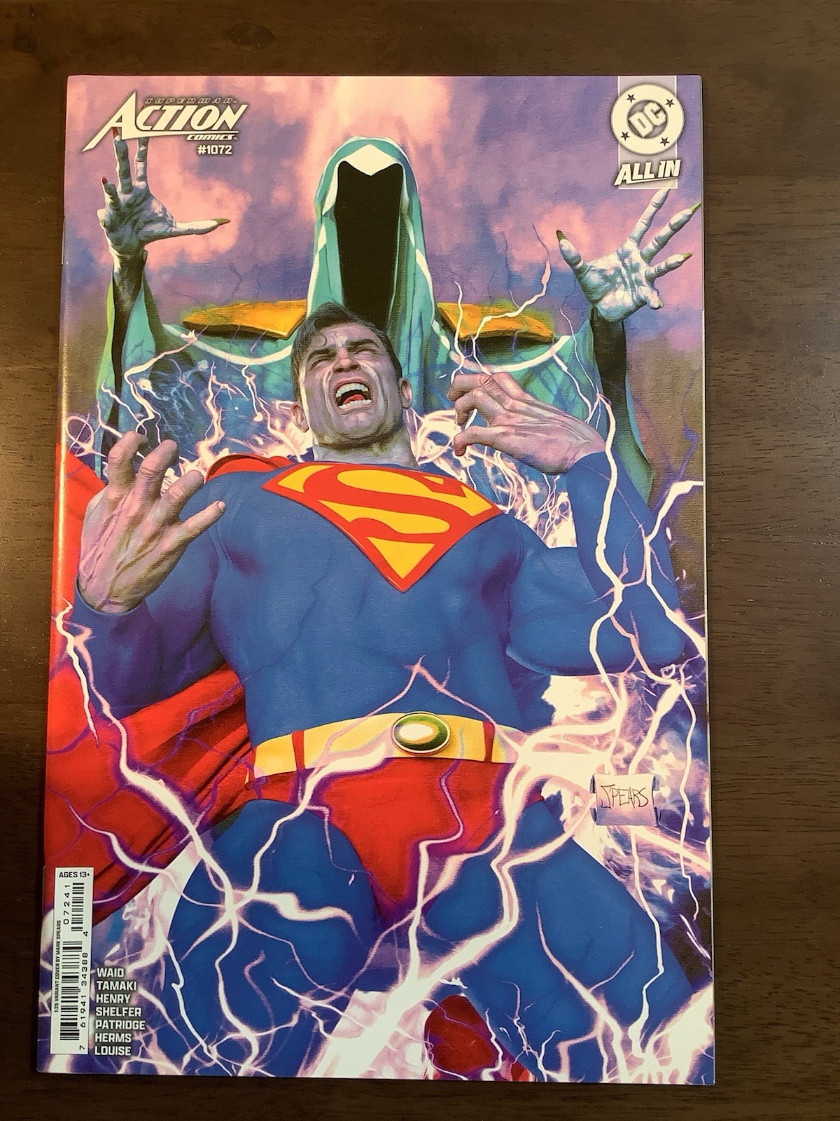 Action Comics #1072 (2024) NM+/NM (9.6-9.8) Spears Variant Cover! 1:25 Ratio!