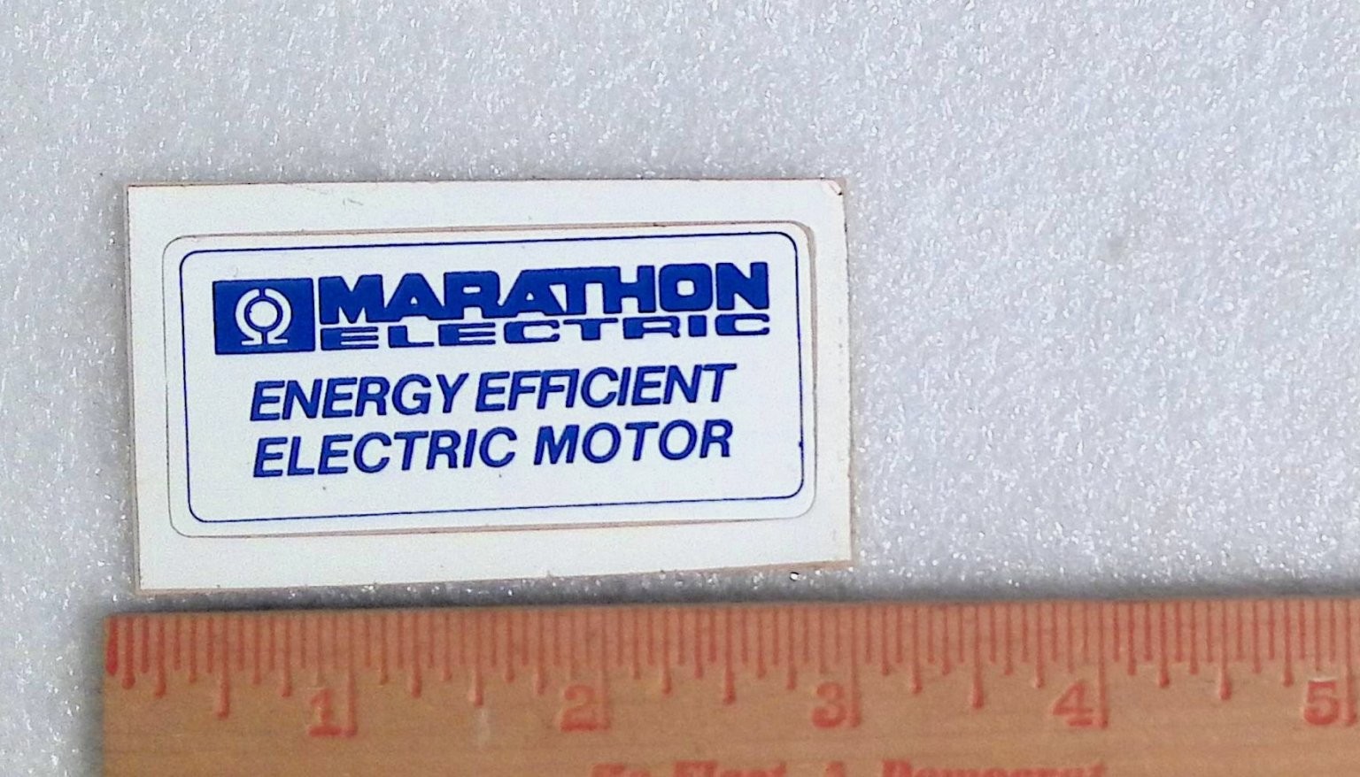 Marathon Electric Decal Sticker Energy Efficient Motor Vintage