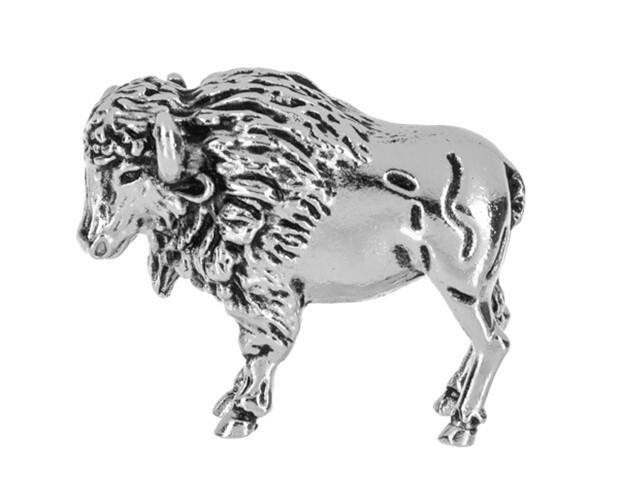 Ganz “Brave BUFFALO” Figurine Charm/Token +Poem Card 1 1/4″ x 1″