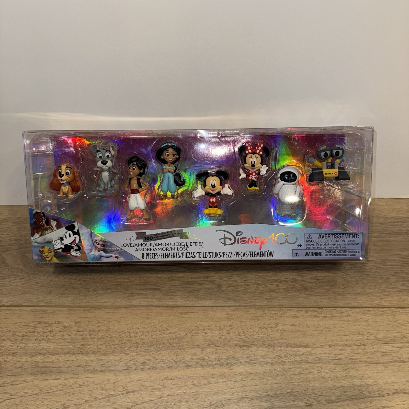 Disney 100 Years Of Love Collector Character Figure Set Limited Edition 8 Pieces