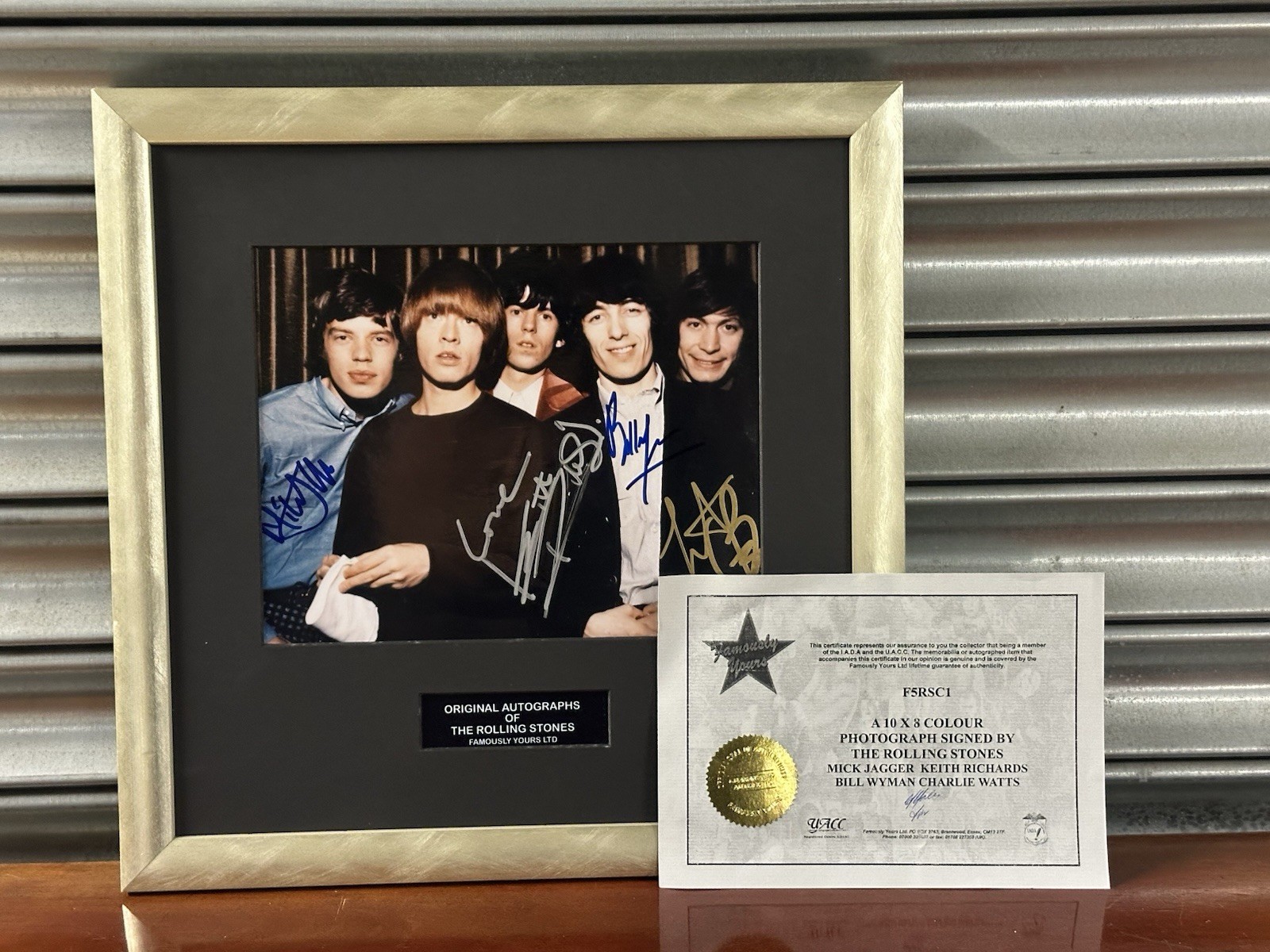 The Rolling Stones – Framed Multi-Signed Colour Photograph with COA