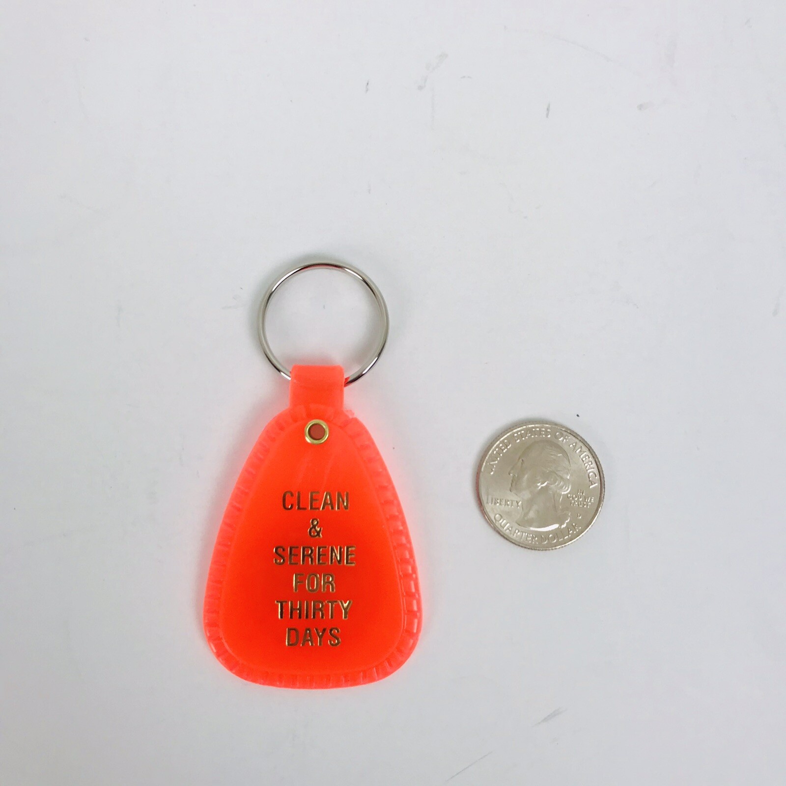 NARCOTICS ANONYMOUS NA KEY TAG Orange 30 Days Recovery 12 Piece English