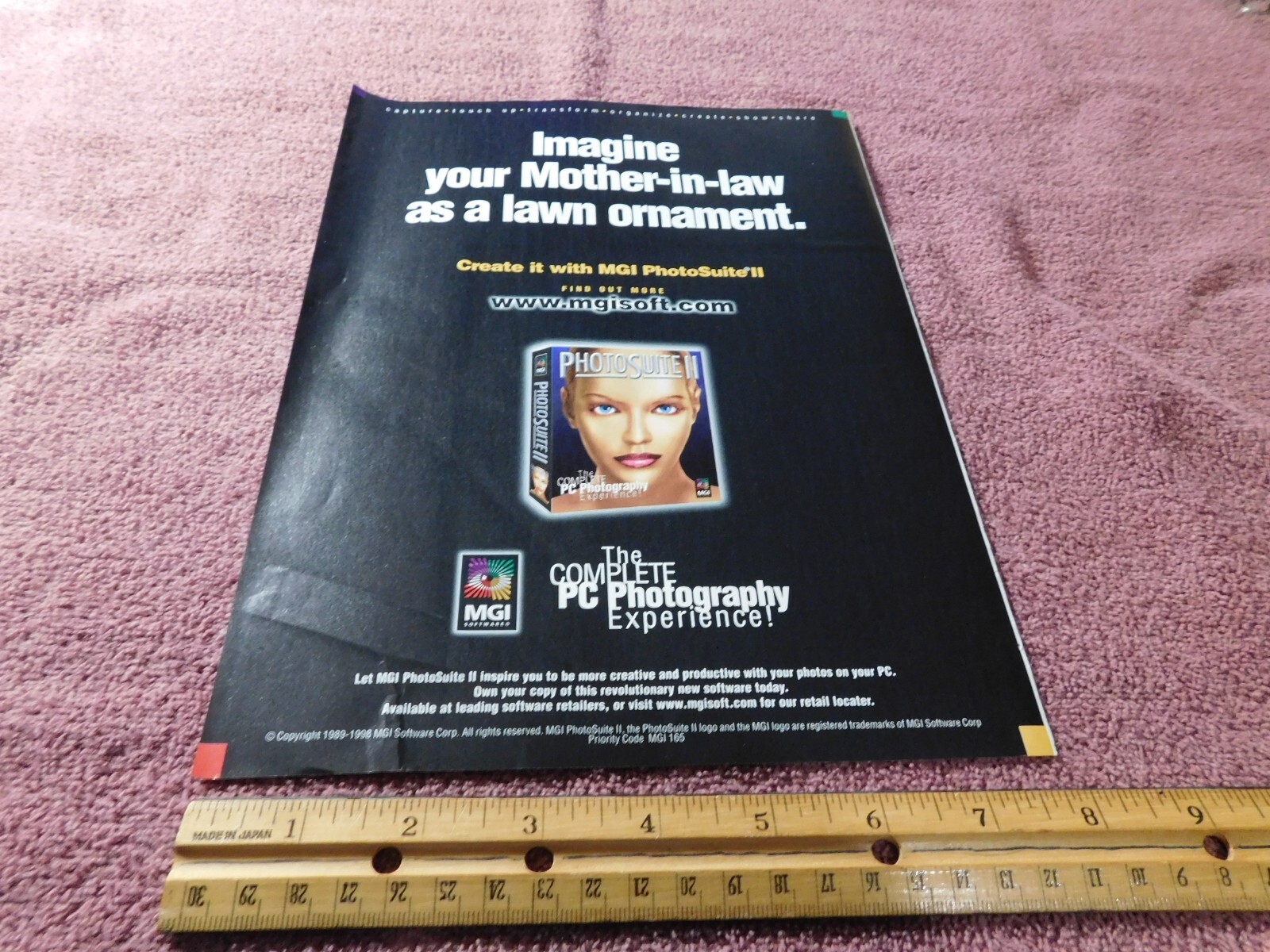 MGI Software Ad from Magazine Vintage 1998 “Vintage Computer Ad”