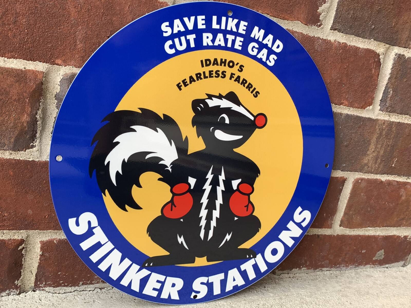 Idaho Stinker Stations Gasoline Oil Gas Vintage Style Heavy Steel Metal Sign