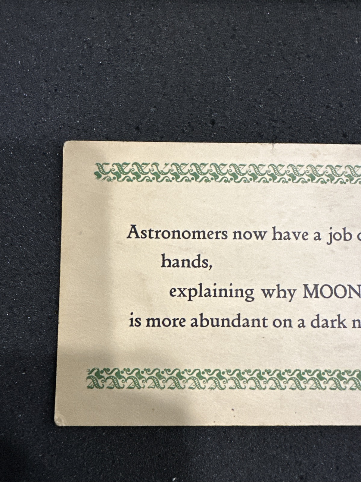 Vintage Comic Motto ‘Astronomers’ Postcard Unposted With Divided Back USA