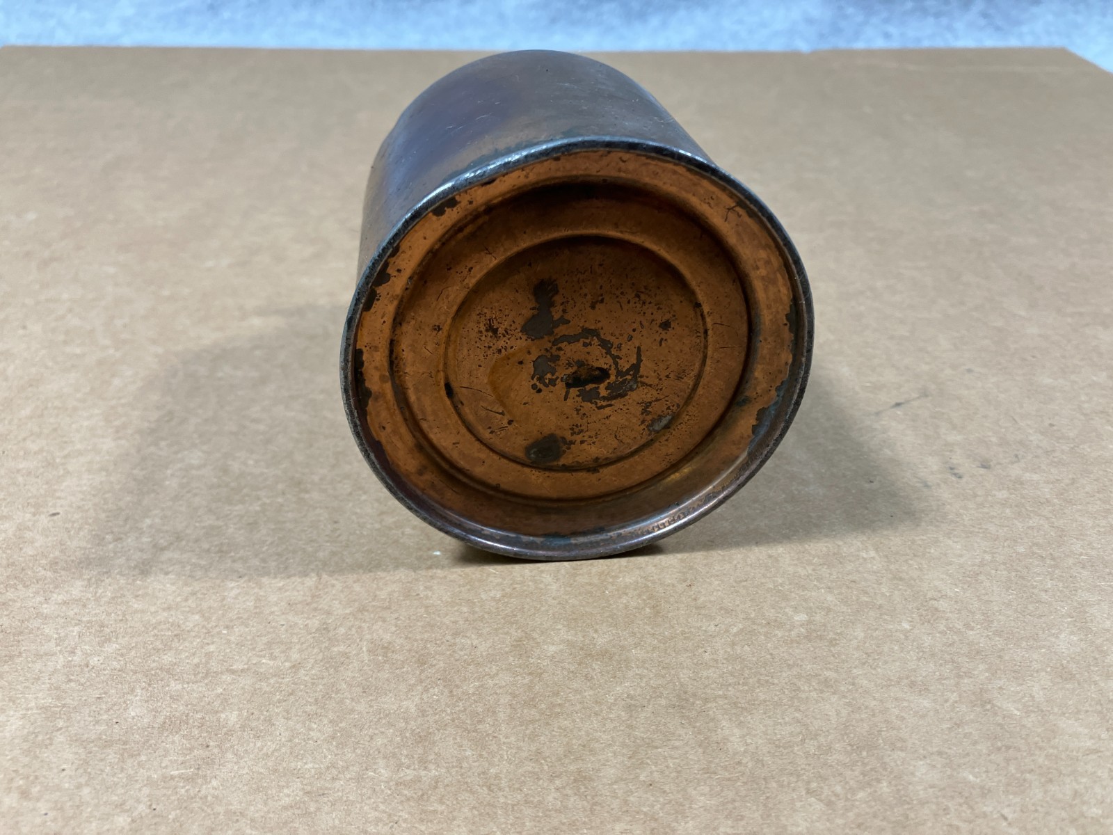 Vintage Metal Oiler Oil Can Copper Tone 10 oz 3-1/4″ Spout