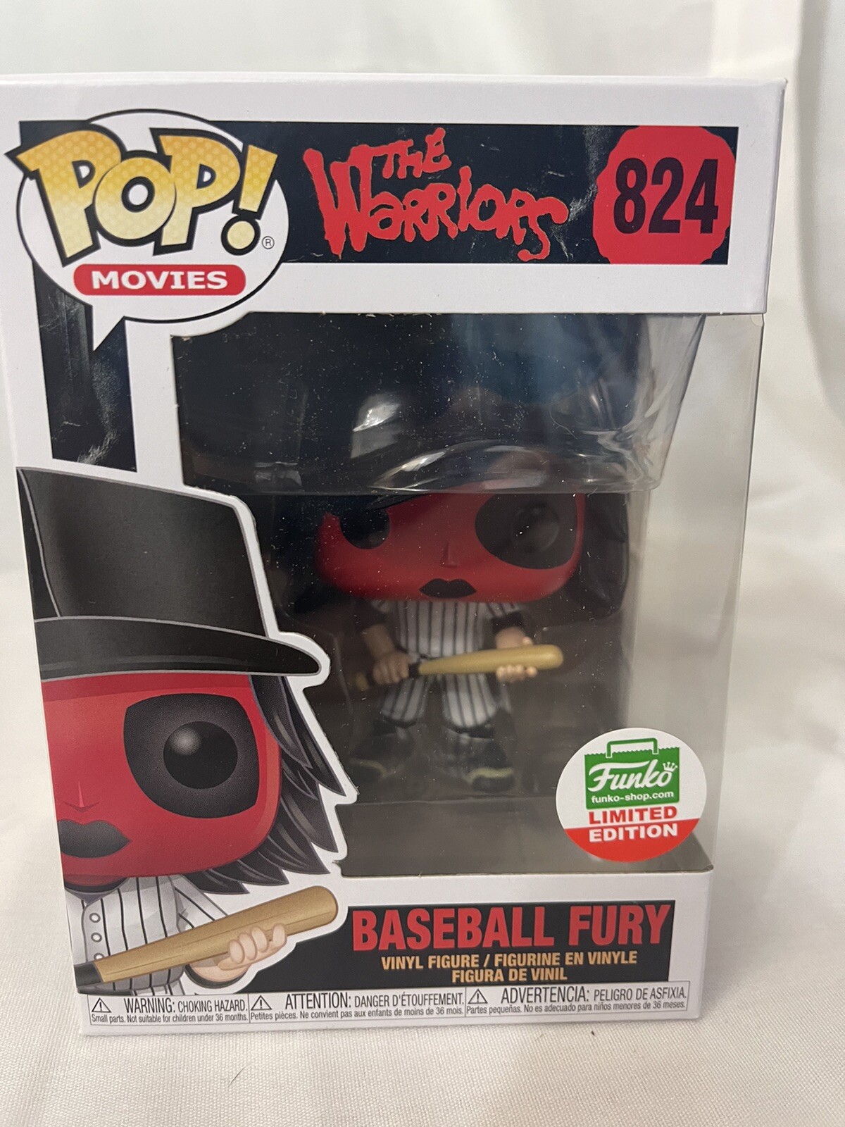 FUNKO POP BASEBALL FURY (RED) THE WARRIORS CYBER MONDAY #824 SHOP EXCLUSIVE