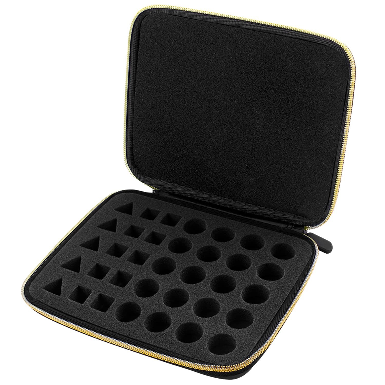 Dice Storage Case, Case Box Tray for 6.29 x 1.18 x 7.87 inches, Black