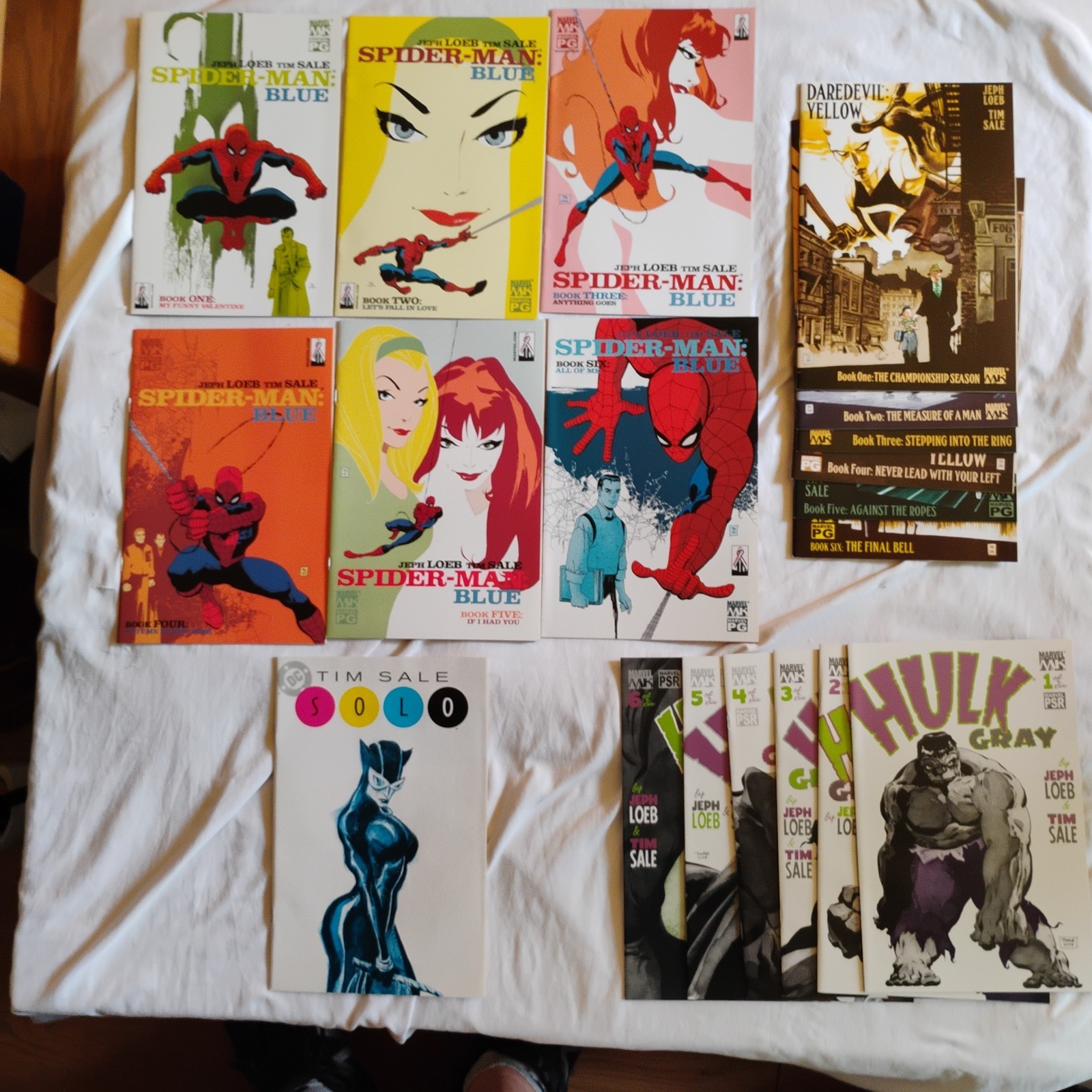 SPIDER-MAN BLUE + Daredevil Yellow+ Hulk Gray All #1-6 Complete + Solo Marvel