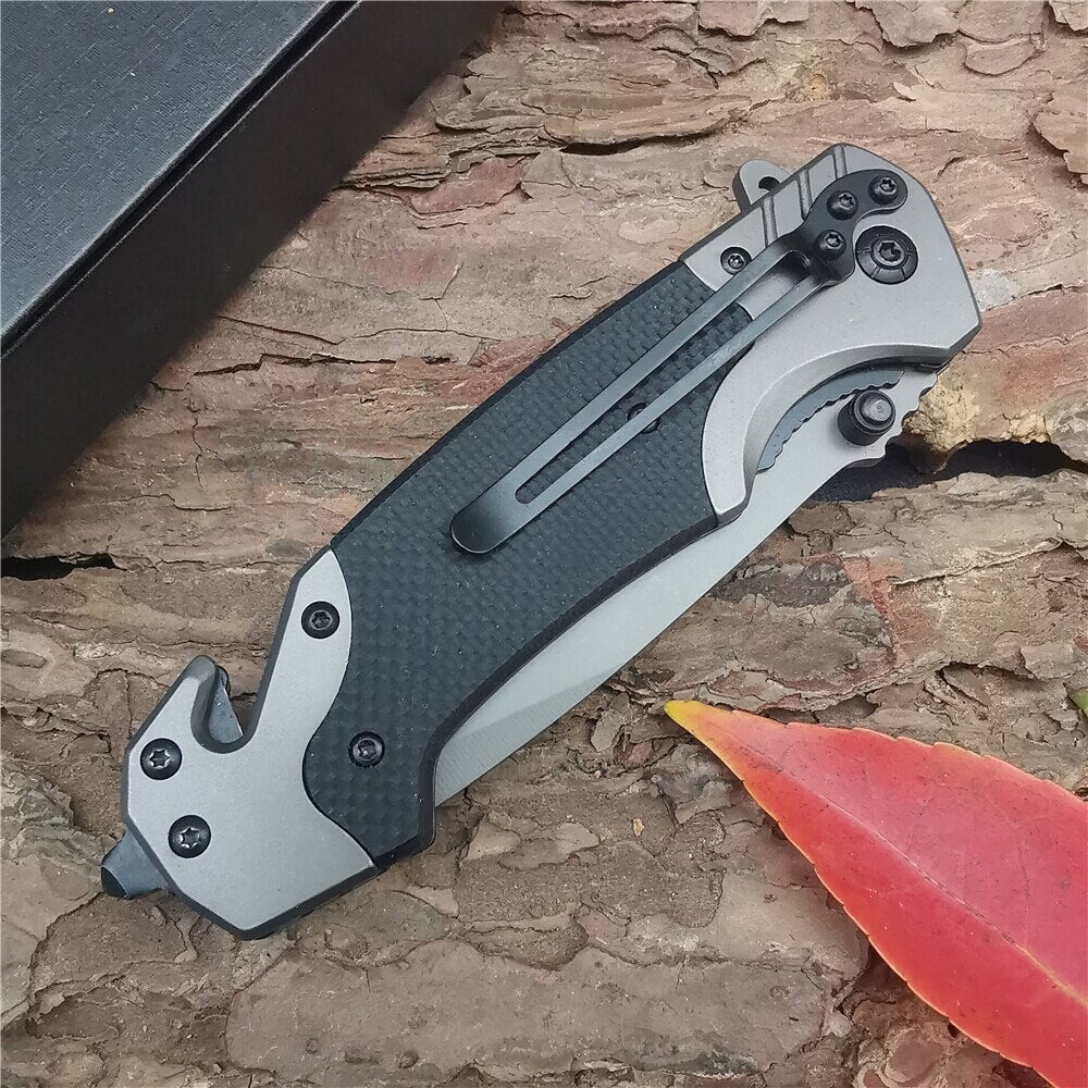 9″ Tactical Spring Assisted Folding Rescue Hunting Camping Survival Pocket Knife