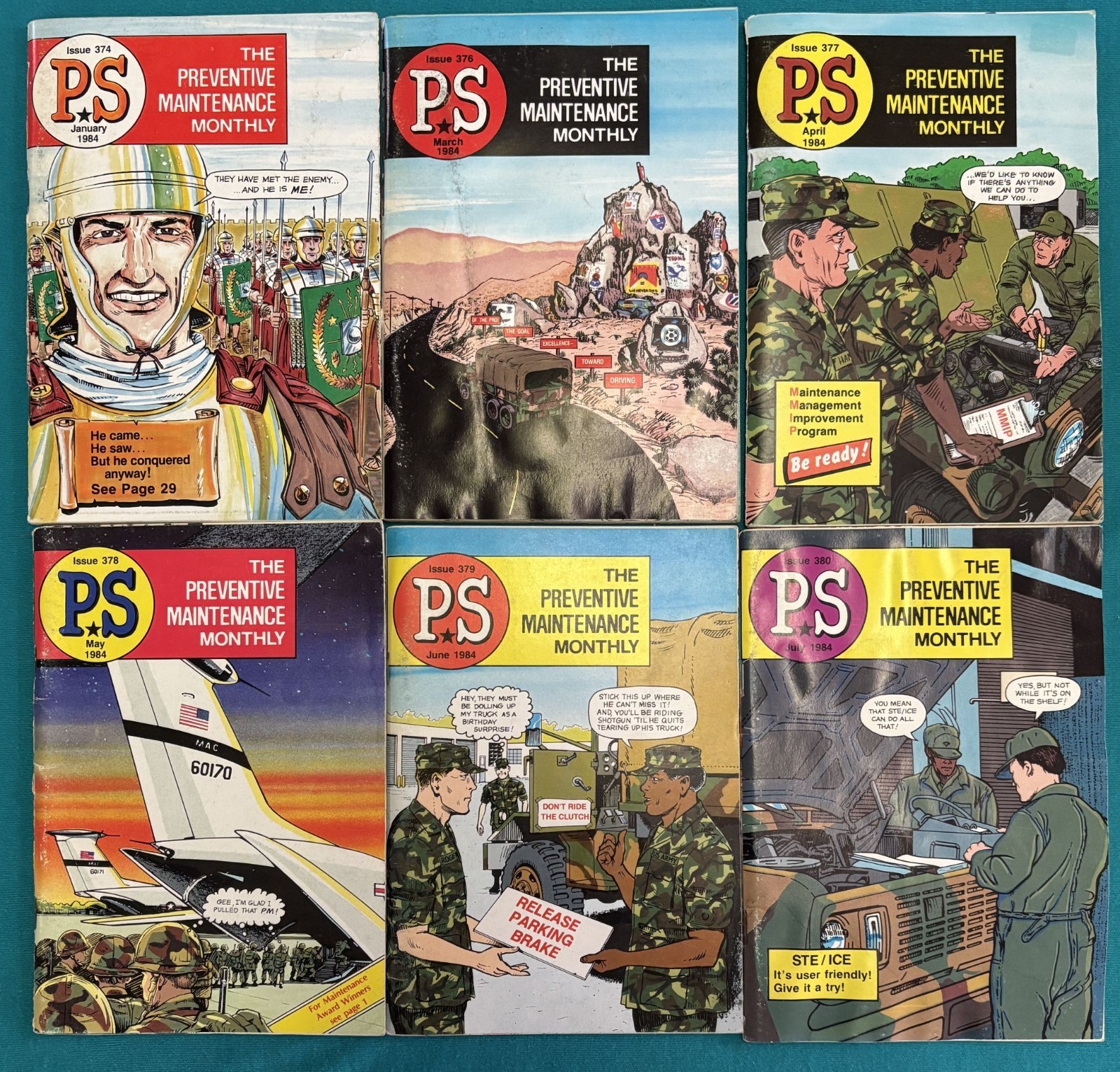 PS Preventive Maintenance Monthly Magazine 1984 Lot of 6