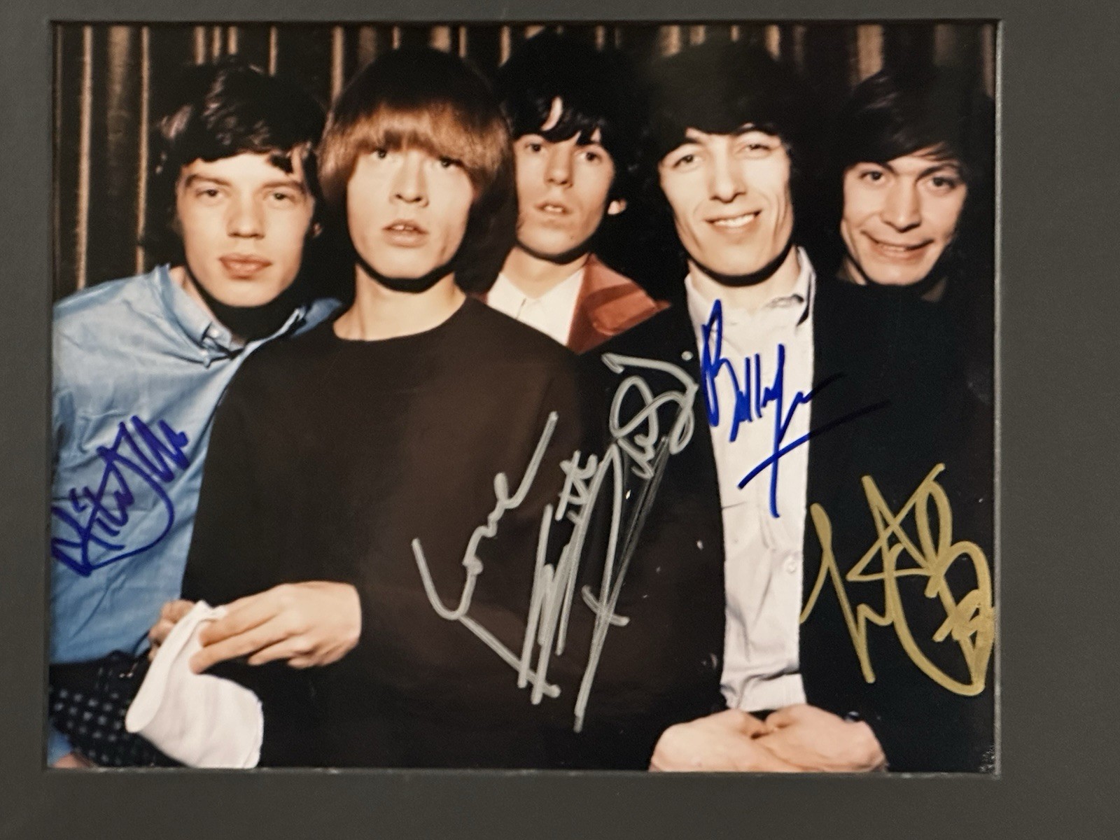 The Rolling Stones – Framed Multi-Signed Colour Photograph with COA