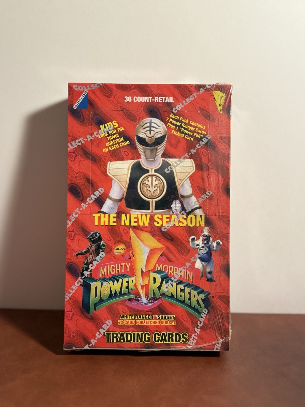 1994 Mighty Morphin Power Rangers White Ranger Subset SEALED Box
