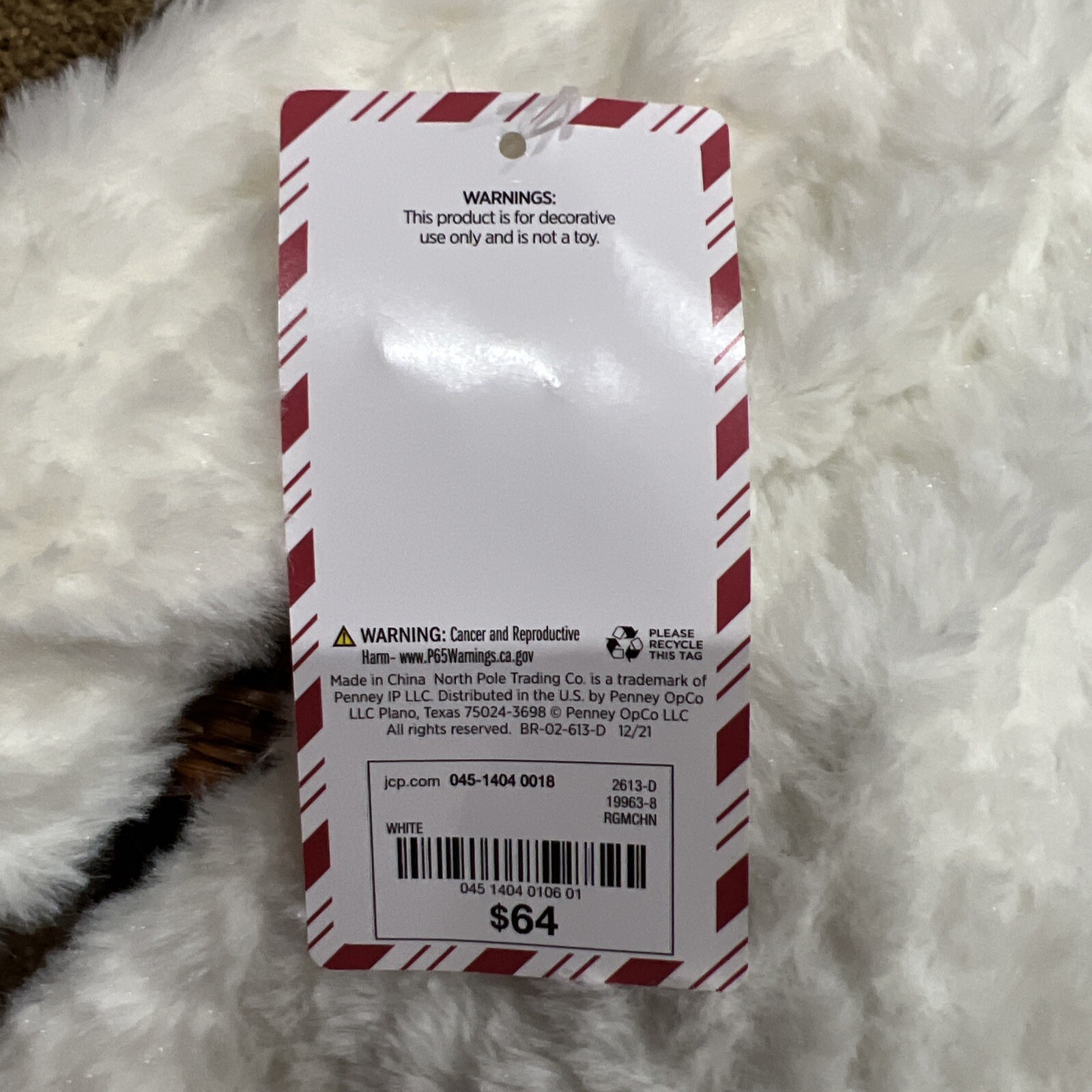 North Pole Trading Co Black Santa Clause New