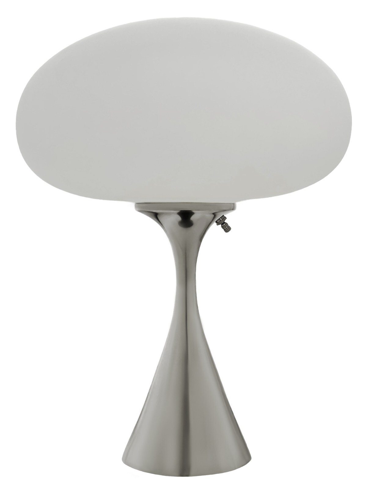 Mid Century Design Table Lamp by Designline in Chrome – Retro Mushroom Lamps
