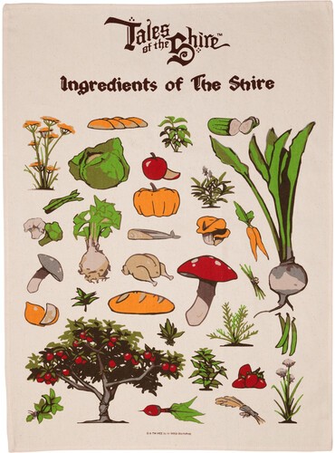 The Lord of the Rings – Tales of the Shire Tea Towel [New ] Blind Packaging ,
