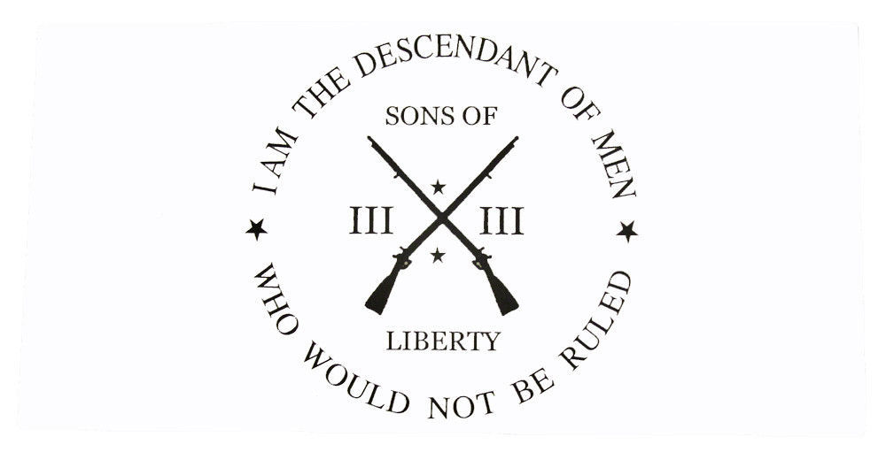Sons of Liberty III I Am The Descendant Who Would Not Bumper Sticker 3.75″x7.5″