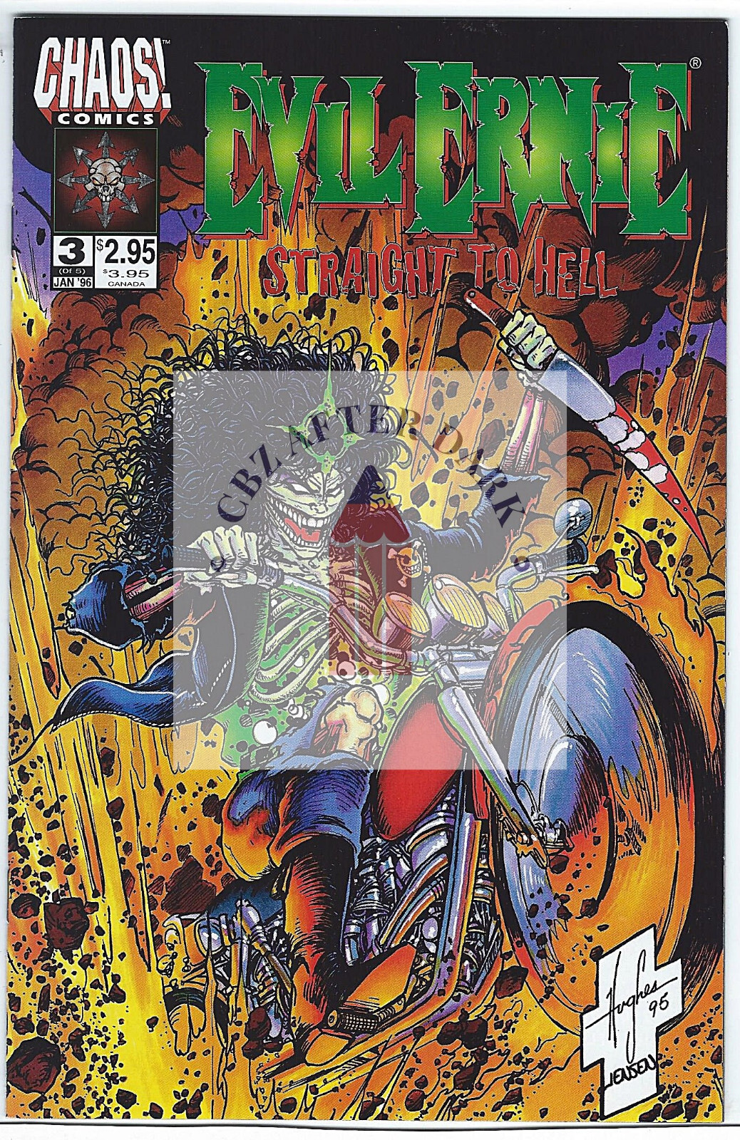 Evil Ernie: Straight to Hell #3A – 9.6 Near Mint + Chaos! Comics – 1996
