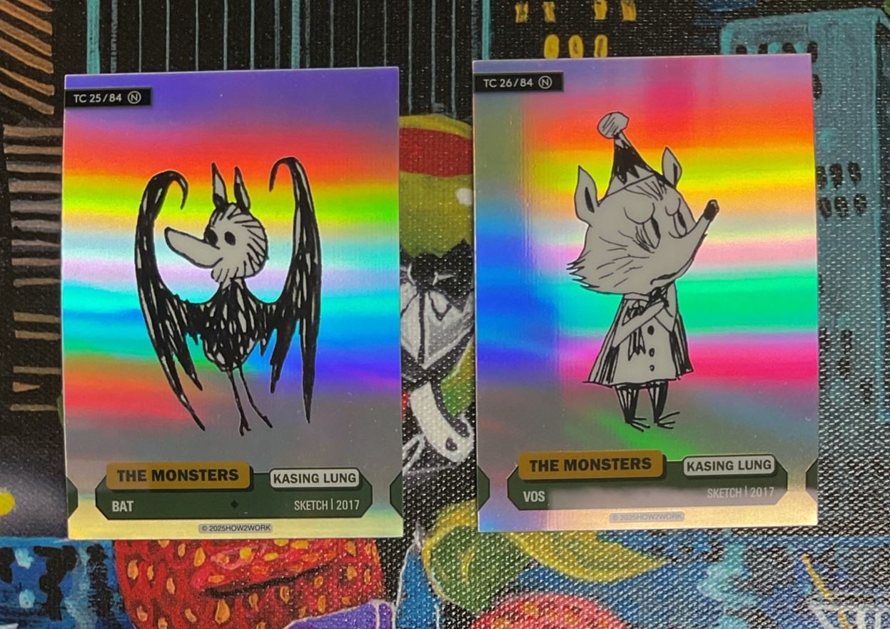 2025 How2Work THE MONSTERS Series 3 Trading Card 2 Different N holo Cards 25+26