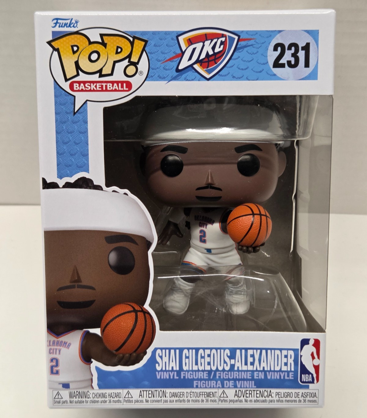 SHAI GILGEOUS-ALEXANDER – OKC Thunder Funko POP NBA #231 Vinyl Figure NEW