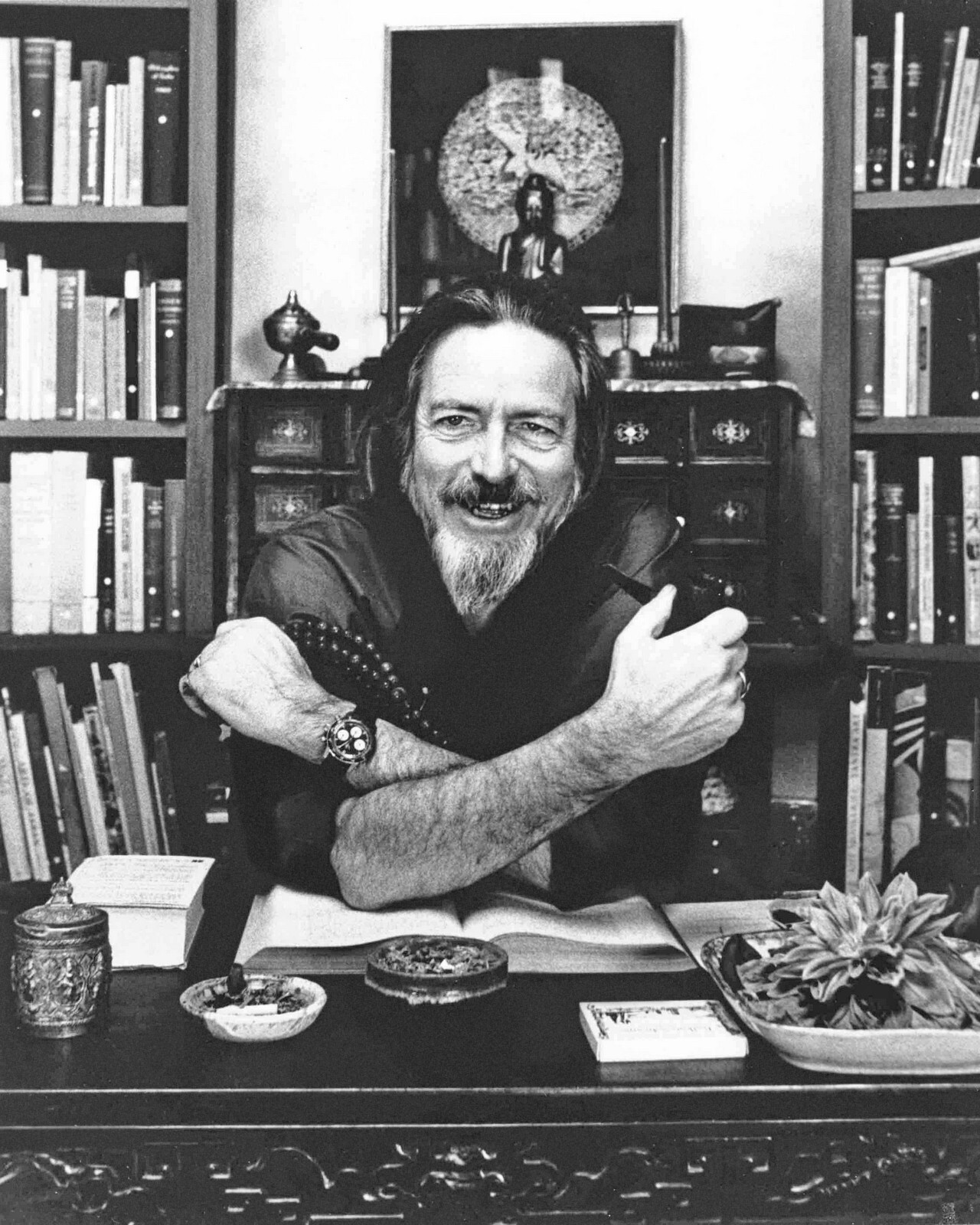 Author Writer ALAN WATTS Glossy 8×10 Photo Glossy Portrait Naturalist Print
