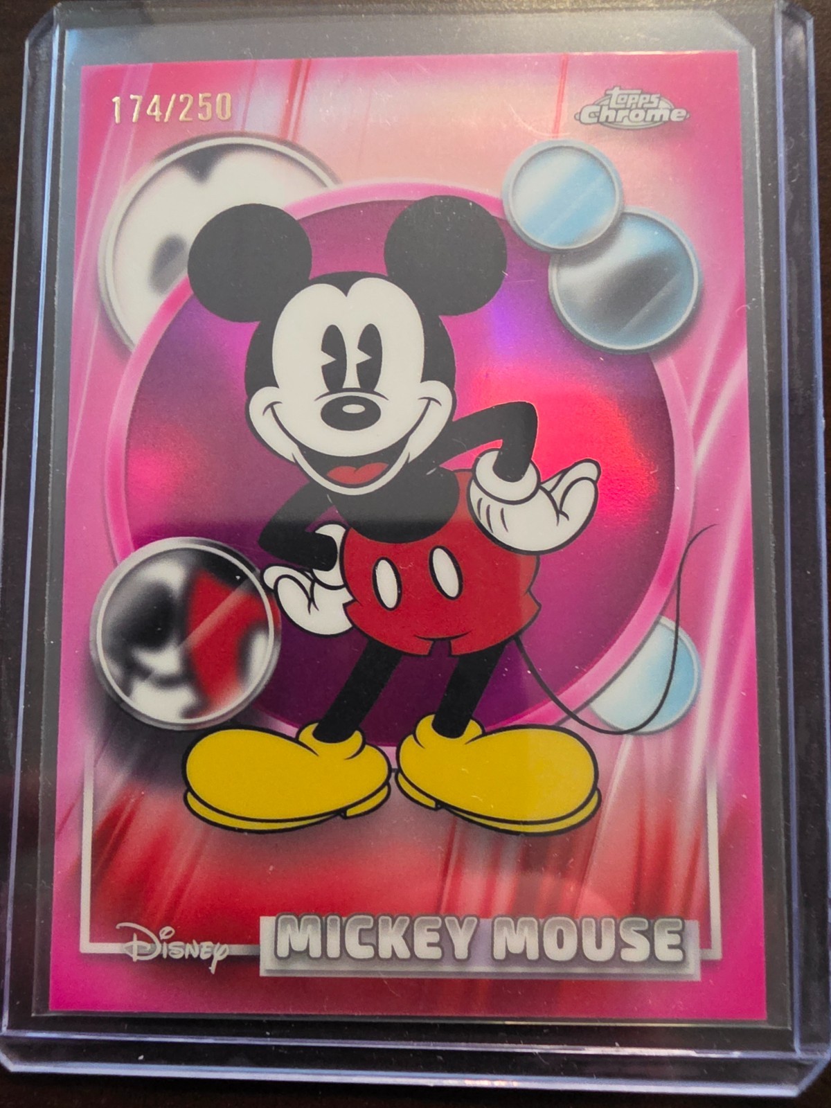 2026 Topps Chrome Disney Mickey Mouse Pink Refractor /250
