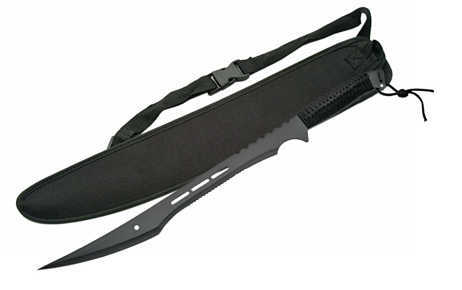 Ninja Fantasy Stainless Steel Blade | Cord Wrapped Handle 27 inch Machete Knife