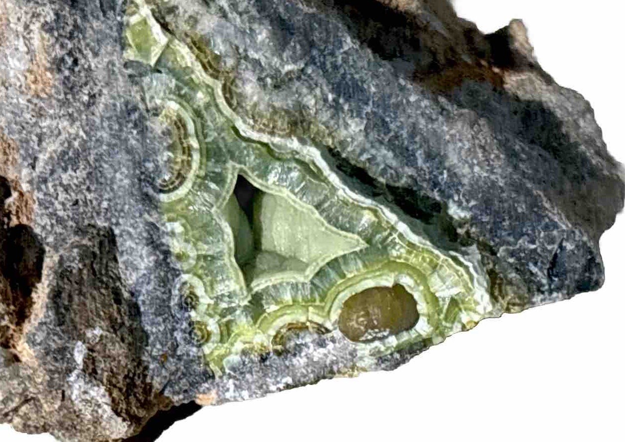 Botryoidal Green Wavellite Crystals on Matrix from Arkansas 2.5in.x2in.