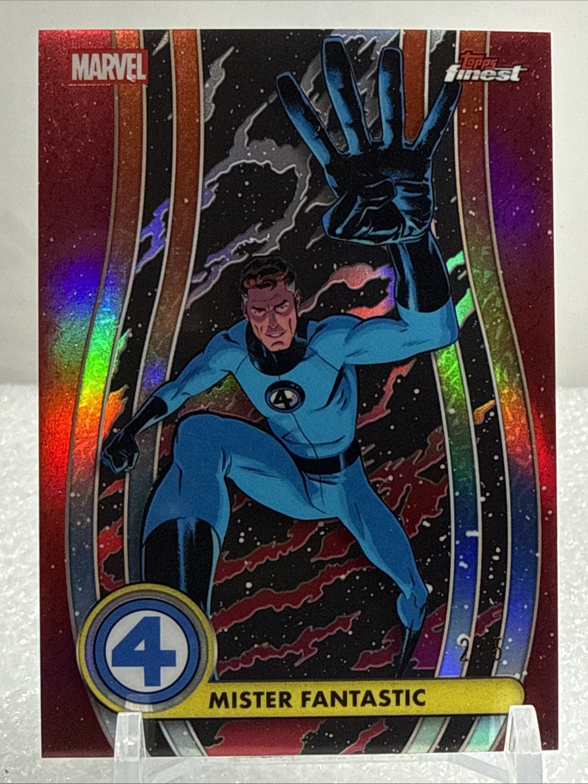 2026 Topps Finest – RED Refractor #001 Mister Fantastic 2/5