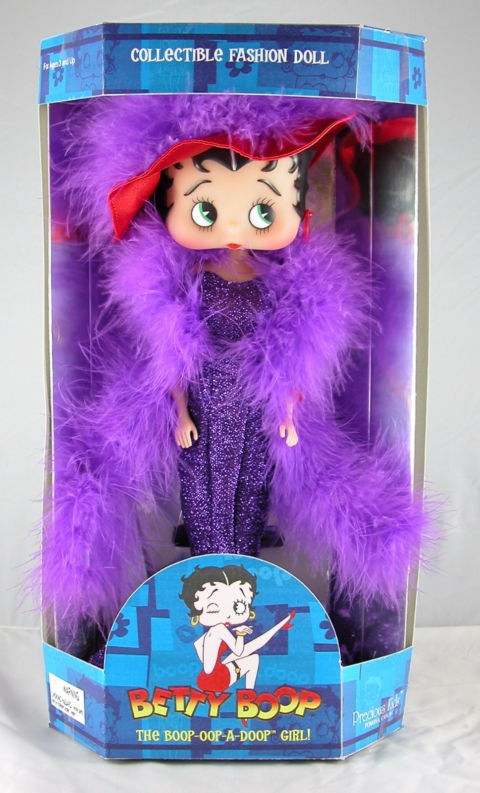 Betty Boop Red Hat Girl Girl 12″ New Part Girl Bendbale Doll w/ doll Stand Party