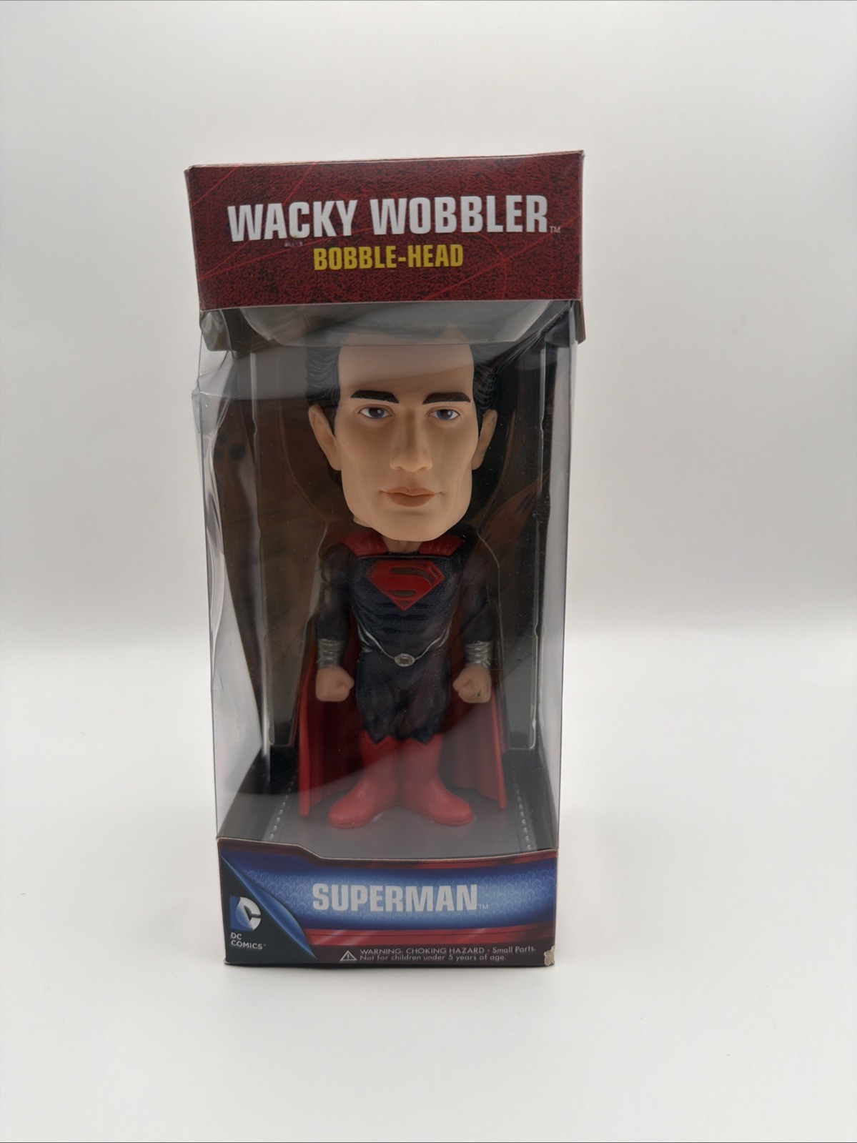 2pc lot Superman & General Zod NECA Head Knocker Bobblehead wacky wobbler D1
