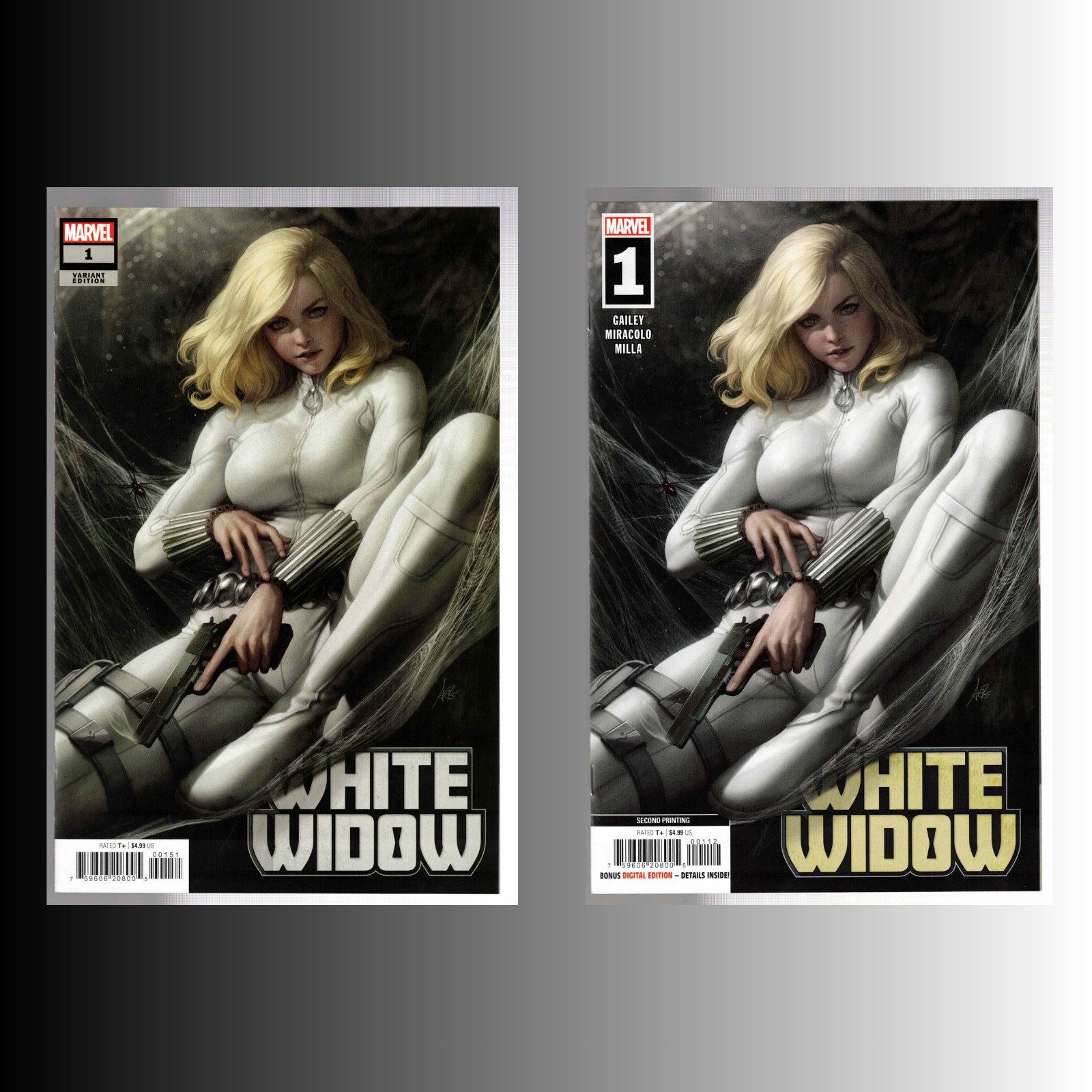 White Widow #1 1st 2nd Print Stanley “Artgerm” Lau Variant Marvel Comics 2023