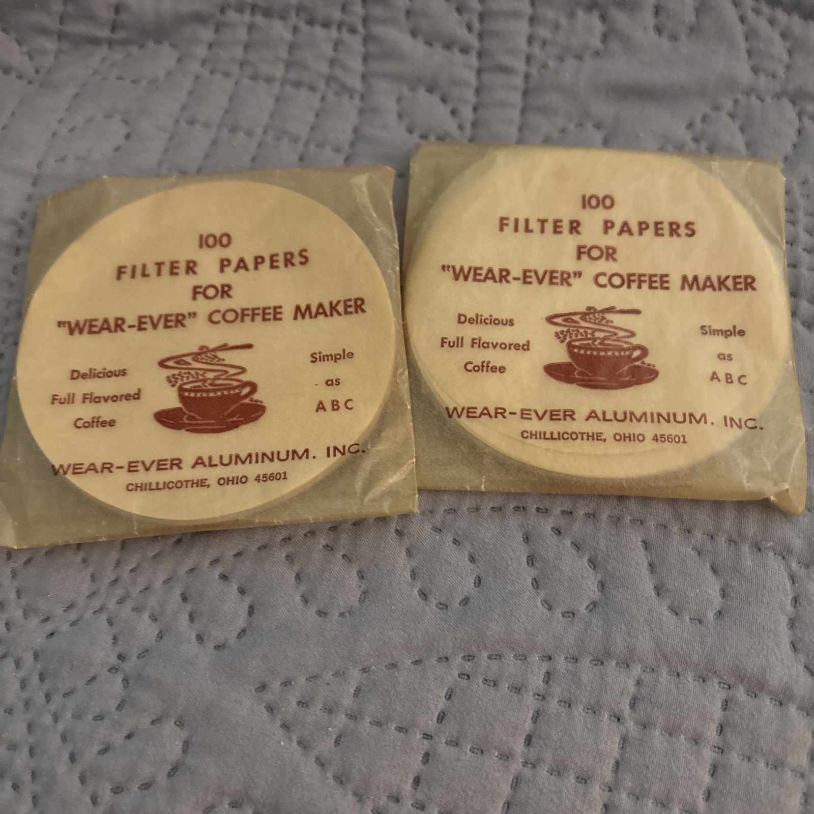 VTG Coffee Filter Papers for Wear-Ever Aluminum Drip Pot – PACK OF 100 & Bonus
